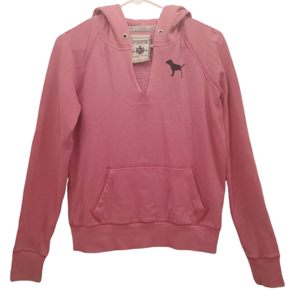 Victoria's Secret Pink Distressed Peace Hoodie